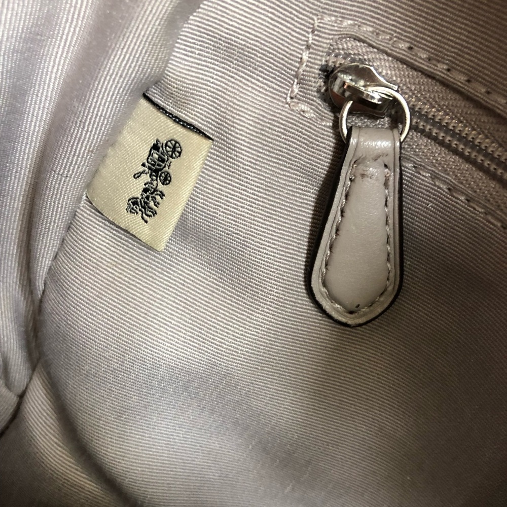 Coach Taupe Leather Backpack Purse - Picture 13 of 13